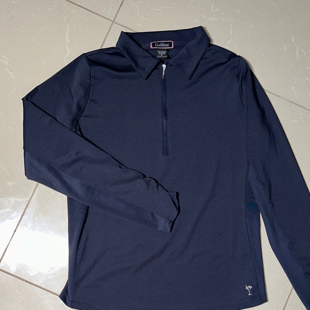 Golphin Women's golf Navy Long Sleeve Top size more like M
